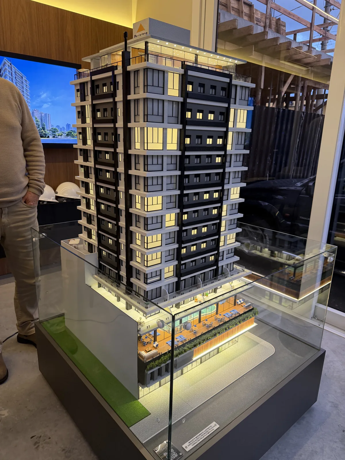 Maquete física Pellegrini, escala 1:50 — vista 4