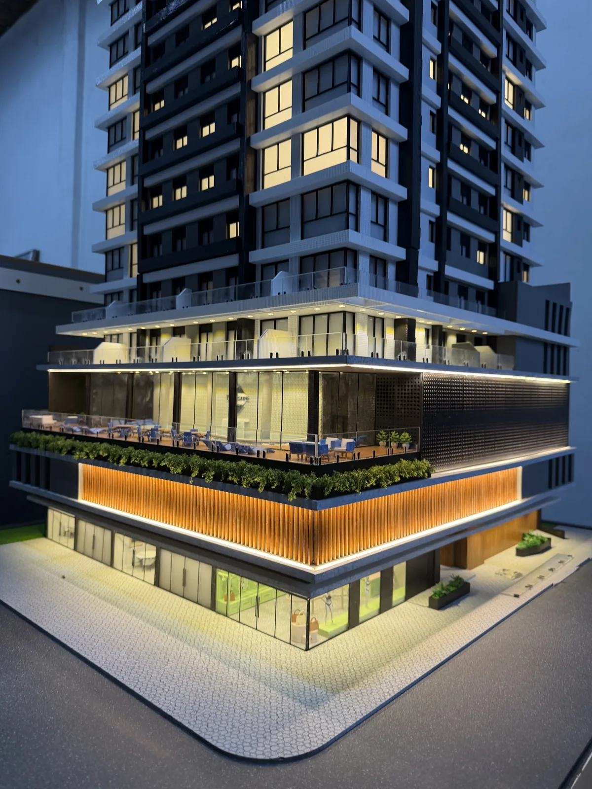 Maquete física Pellegrini, escala 1:50 — vista 7