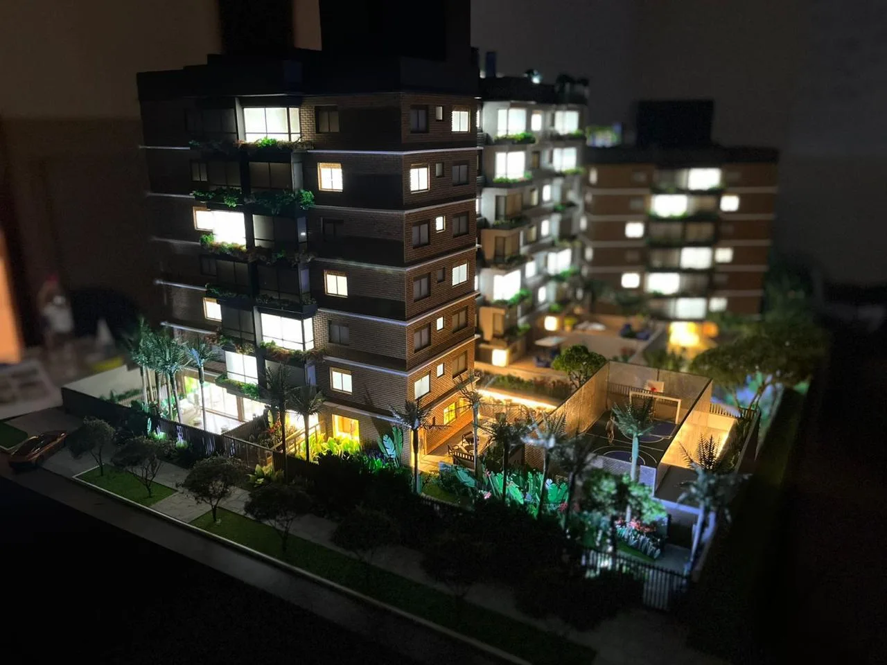 Maquete física Imobel, escala 1:64 — vista 1