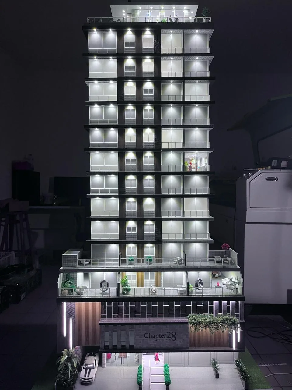 Maquete física Pugen, escala 1:50 — vista 1