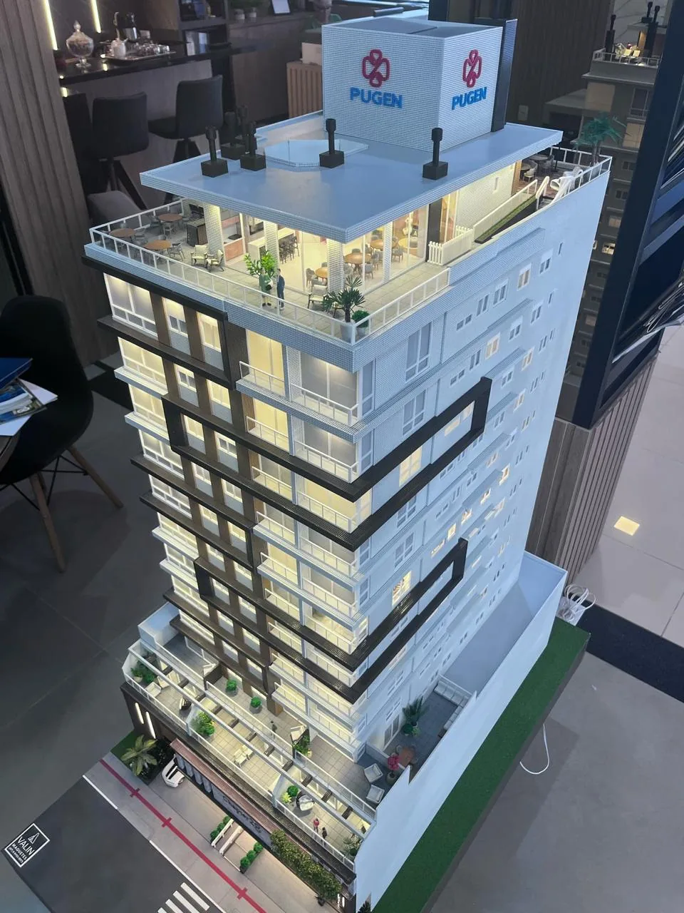 Maquete física Pugen, escala 1:50 — vista 2