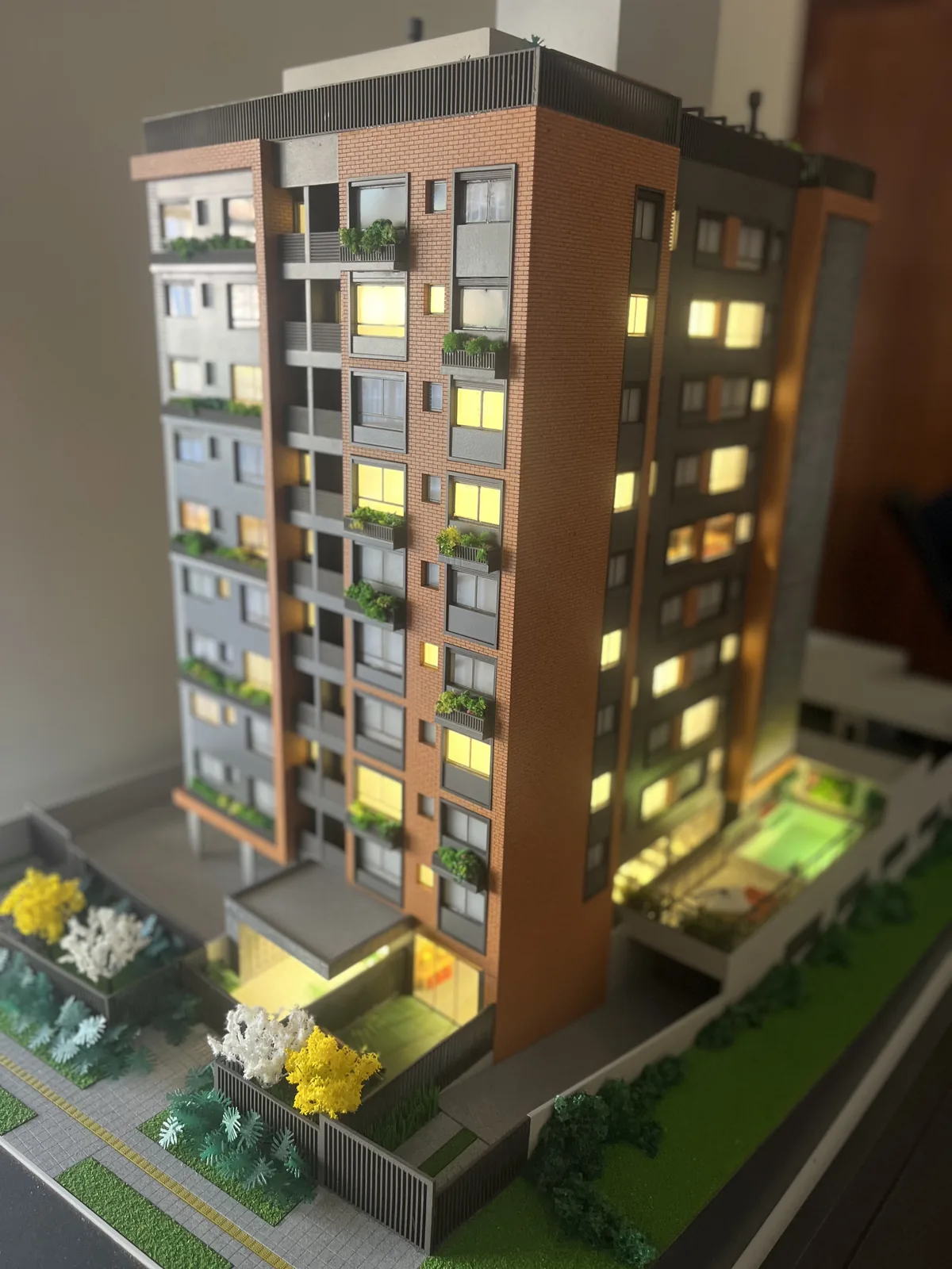Maquete física Mocellin, escala 1:64 — vista 2