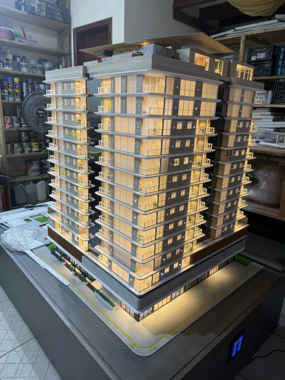 Maquete física Pugen, escala 1:50 — vista 2