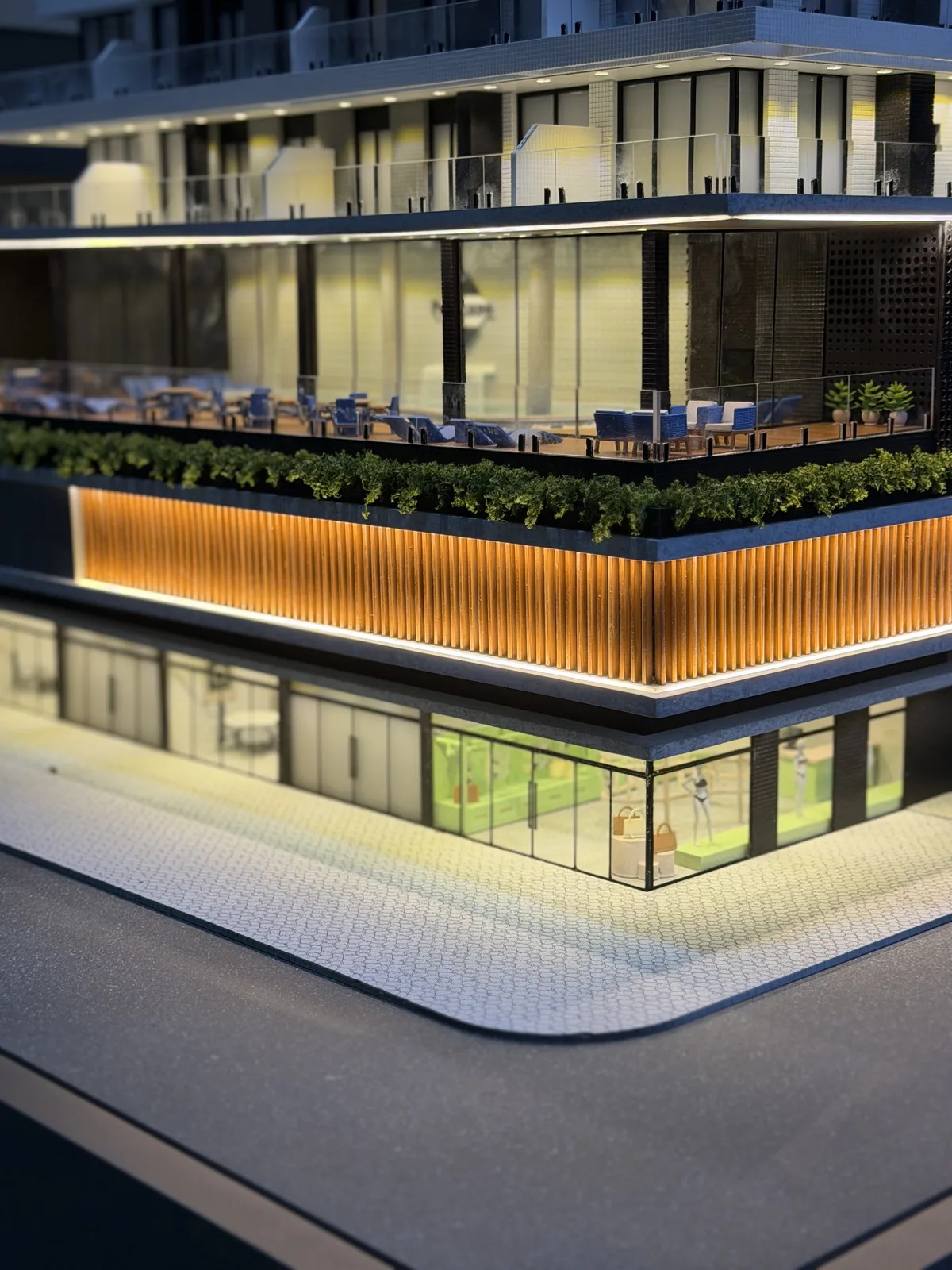 Maquete física Pellegrini, escala 1:50 — vista 2
